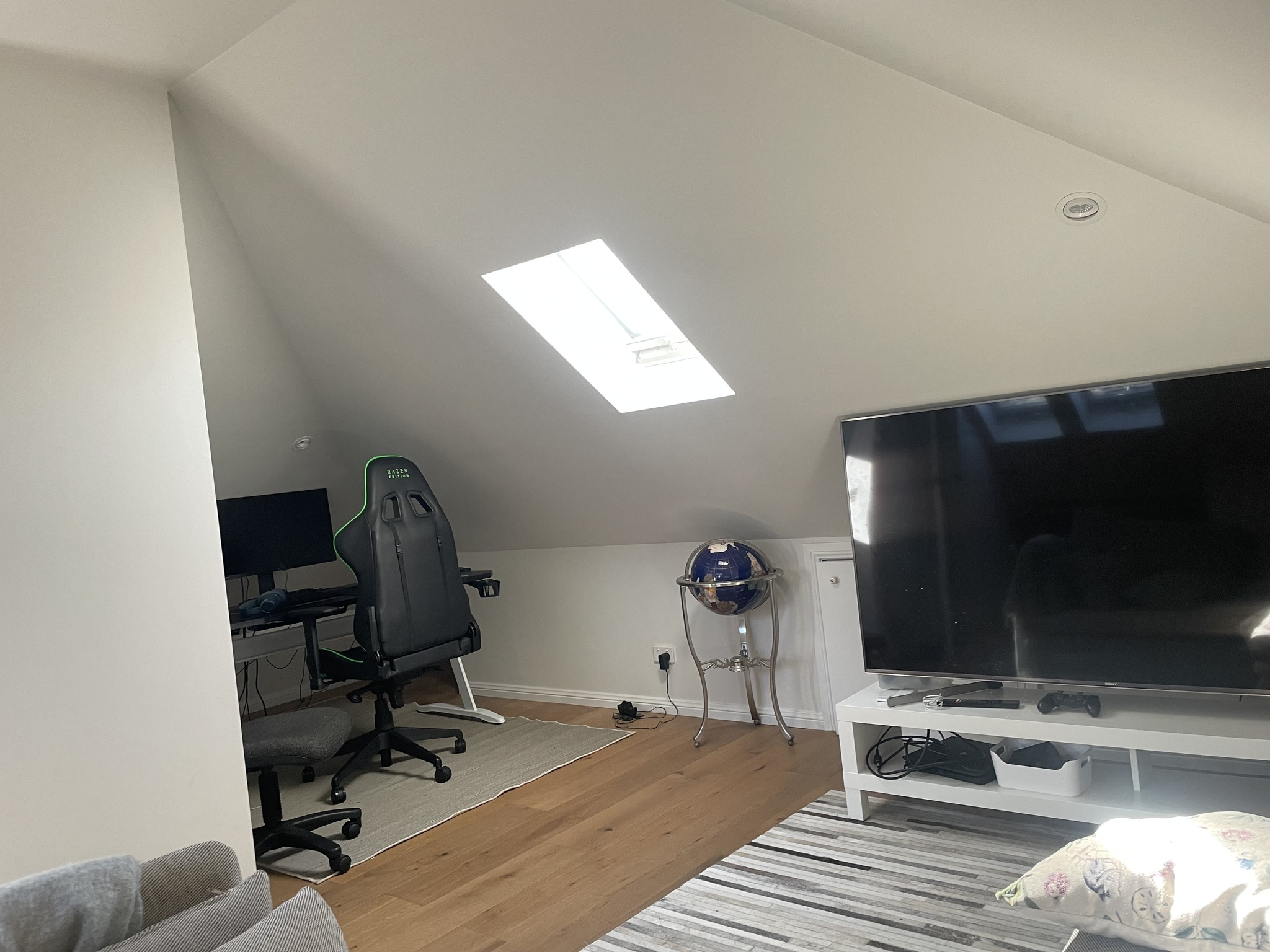 Drummoyne home office and gaming area with skylight
