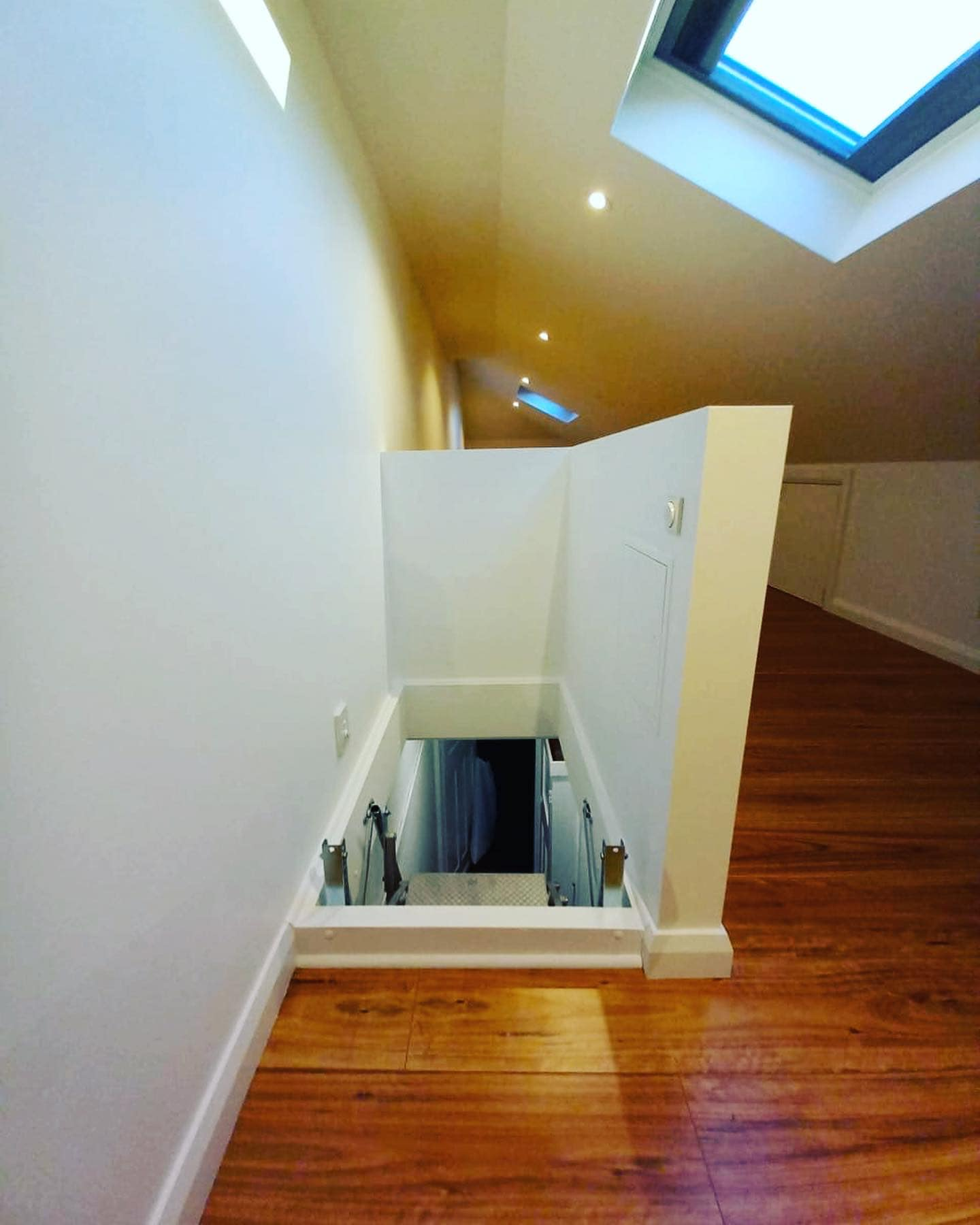 Marrickville attic showing electric concertina ladder access
